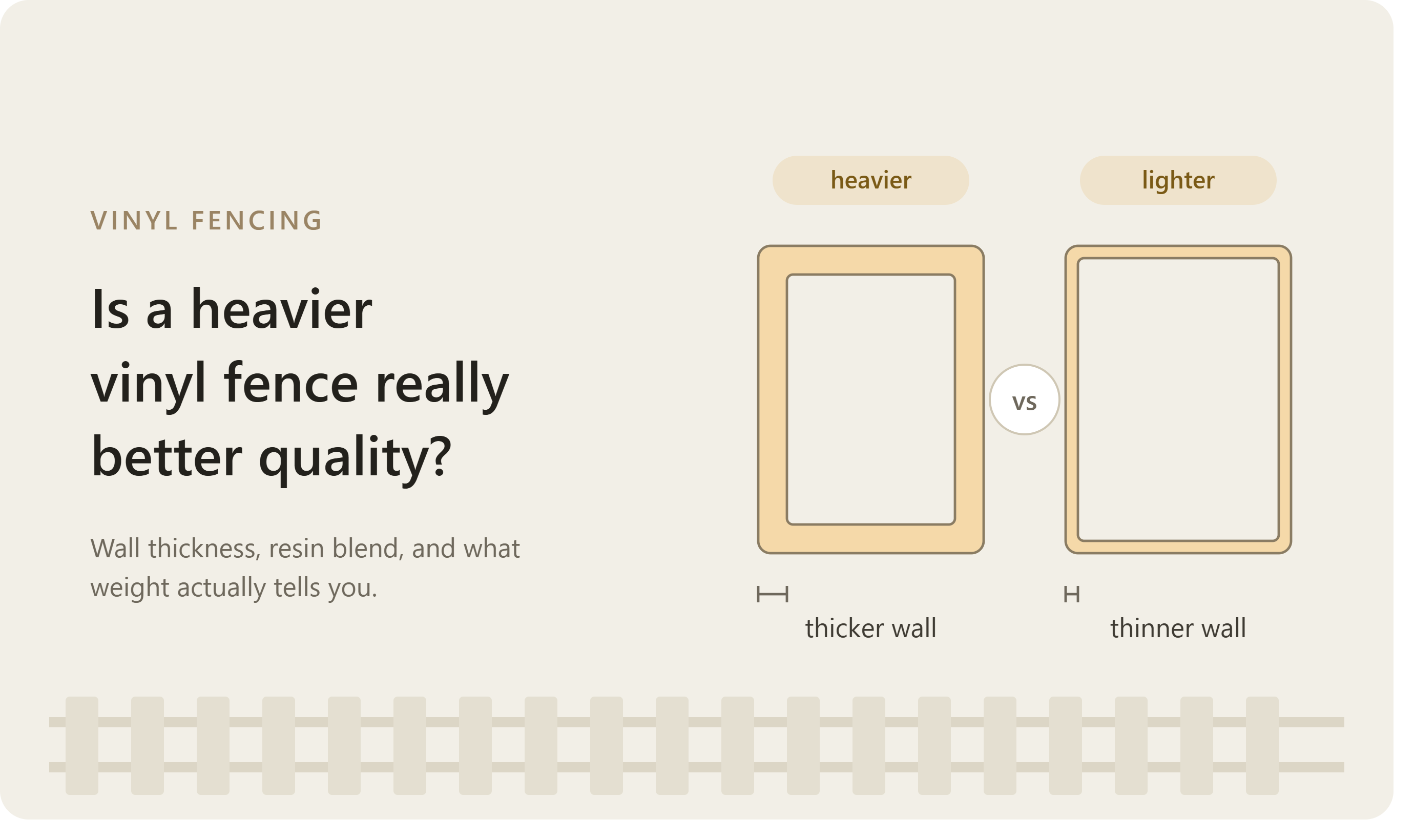 Is a Heavier Vinyl Fence Really Better Quality?
