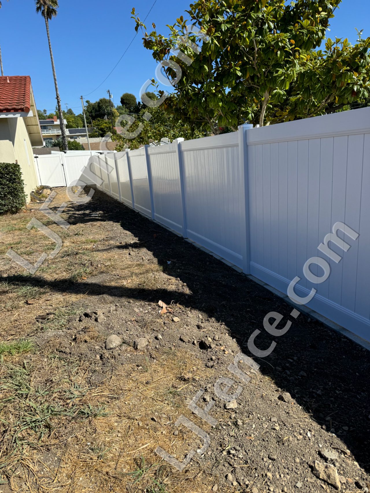 6FT White Vinyl Privacy Fence