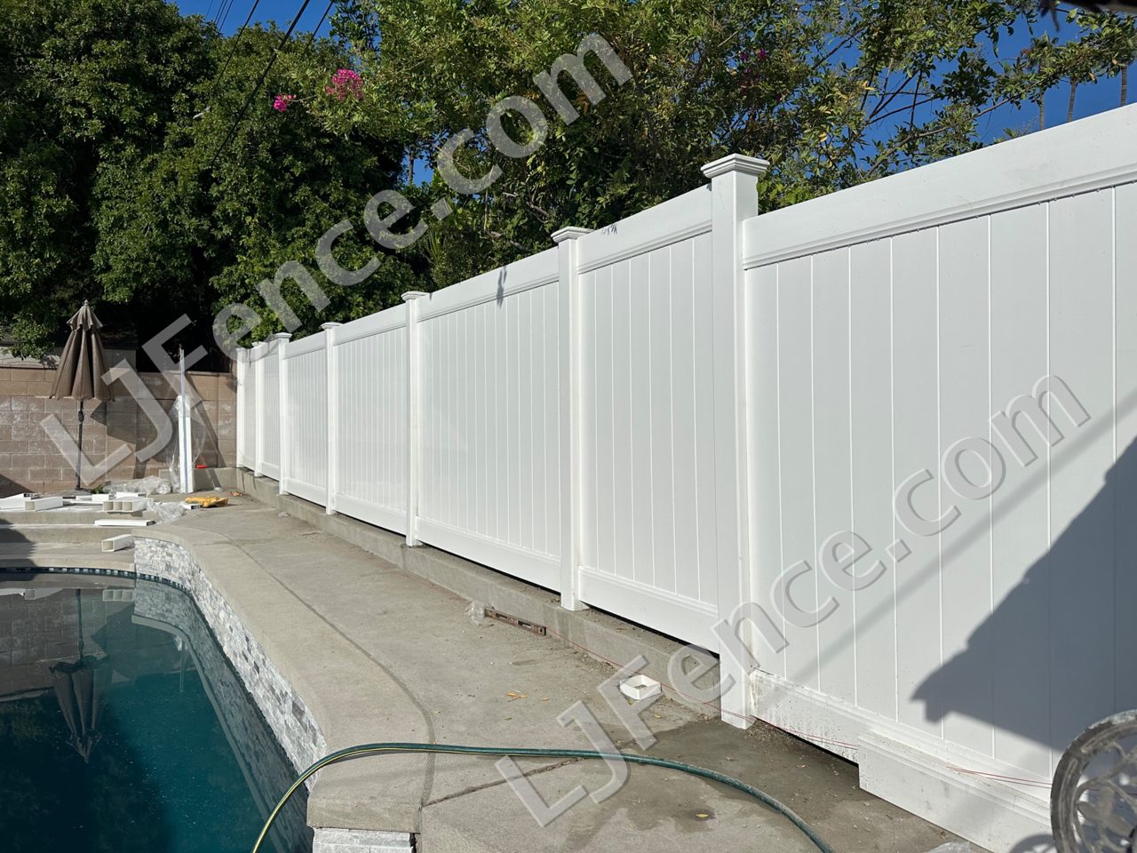6FT White Vinyl Privacy Fence
