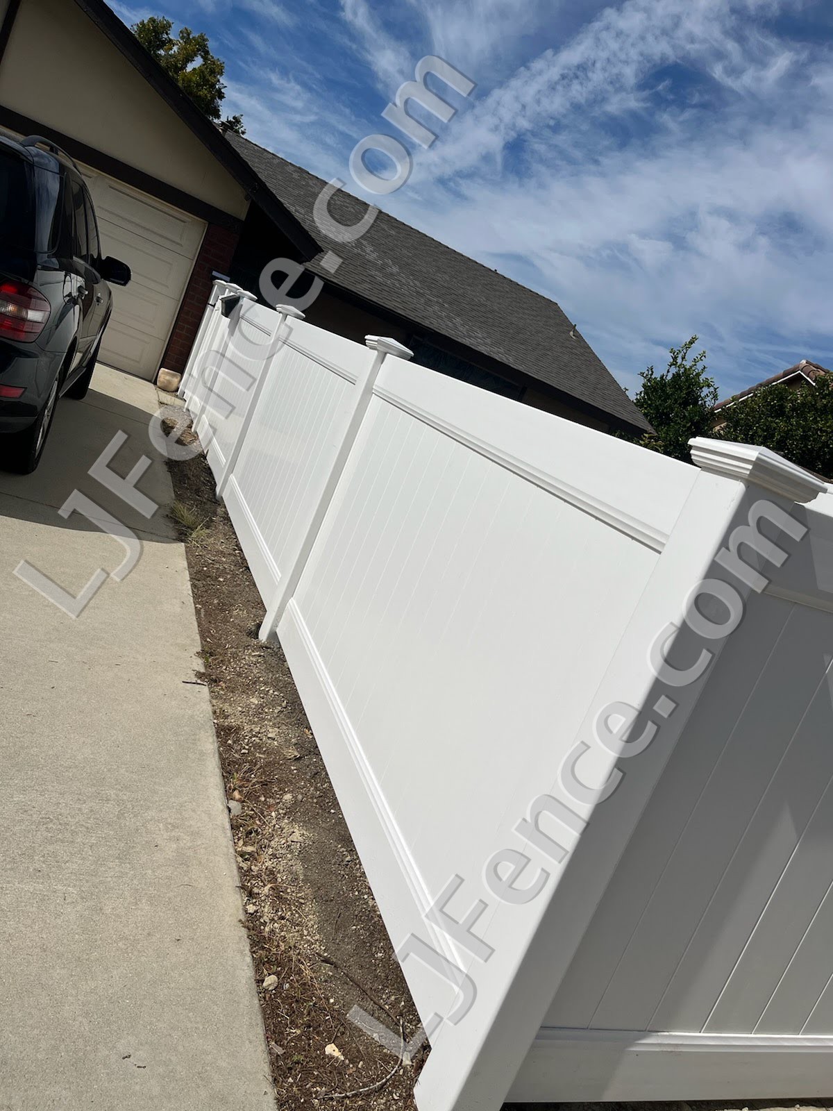 6FT White Vinyl Privacy Fence