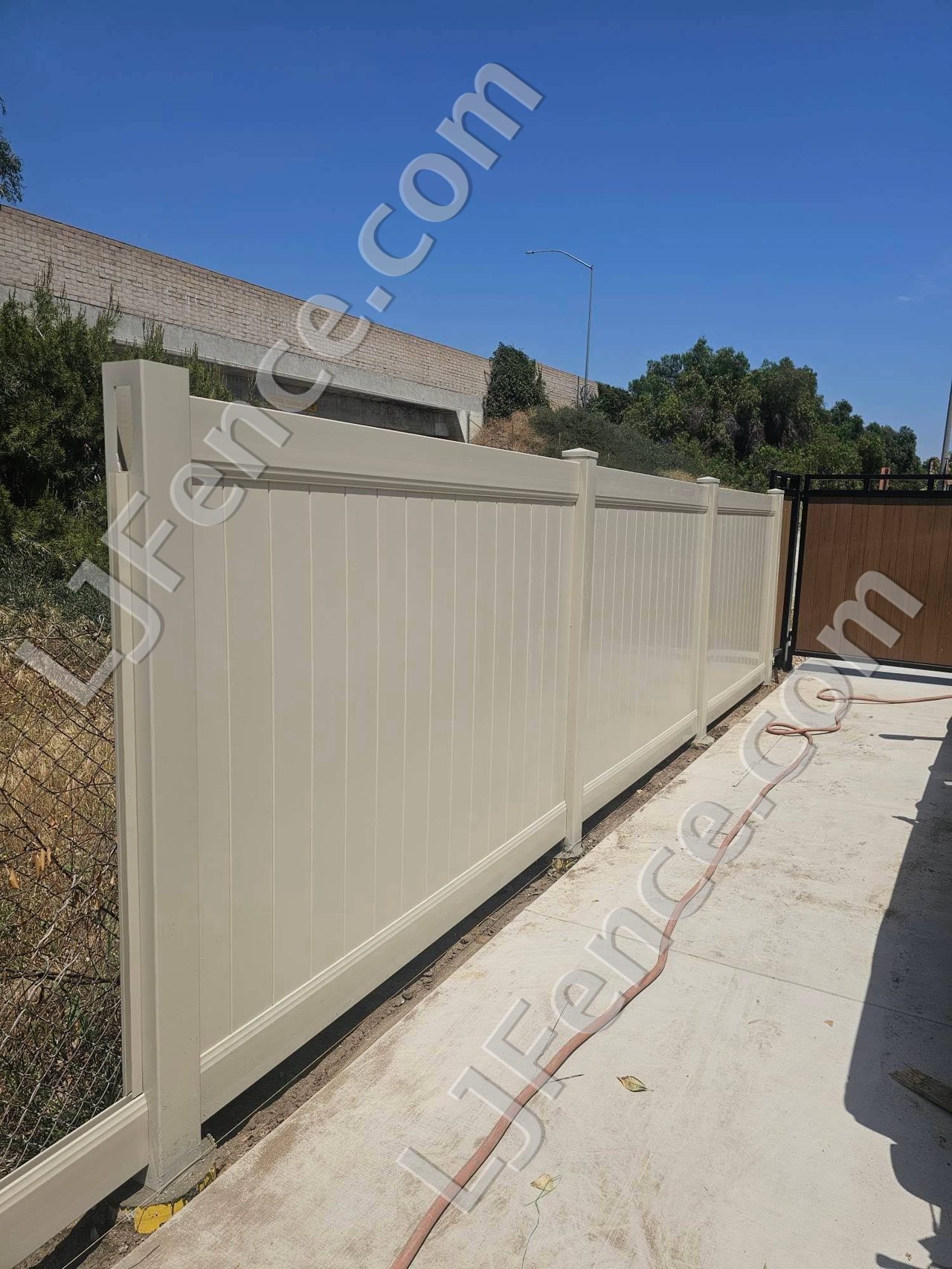 6FT Tan Vinyl Privacy Fence