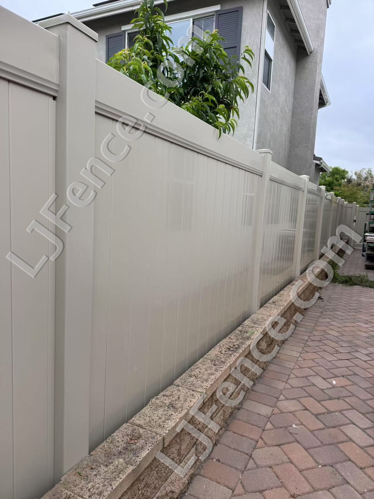 6FT Tan Vinyl Privacy Fence