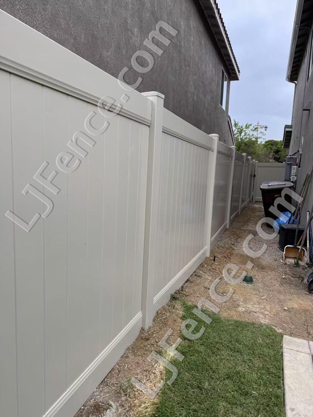 6FT Tan Vinyl Privacy Fence