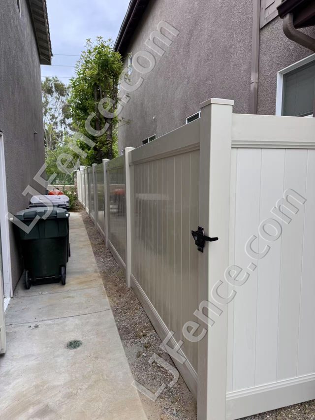 6FT Tan Vinyl Privacy Fence