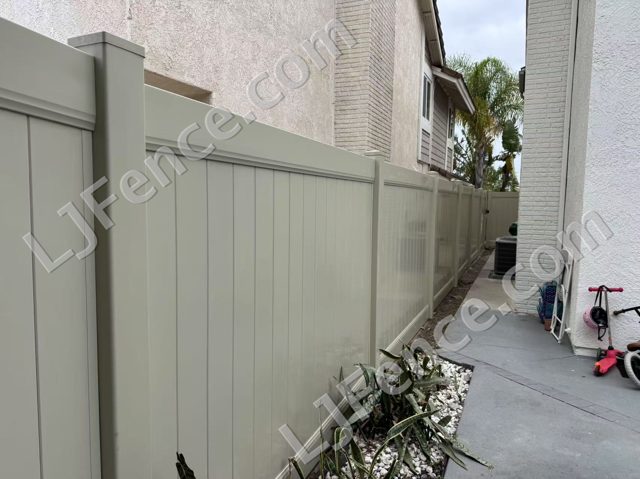 6FT Tan Vinyl Privacy Fence