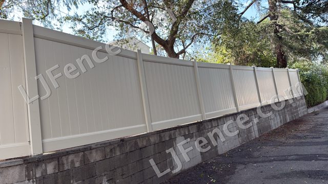 6FT Tan Vinyl Privacy Fence