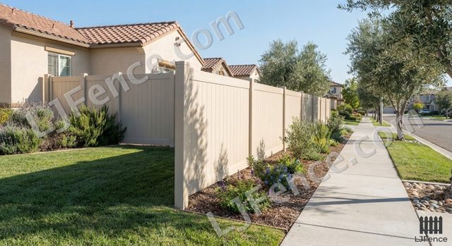 6FT Tan Vinyl Privacy Fence