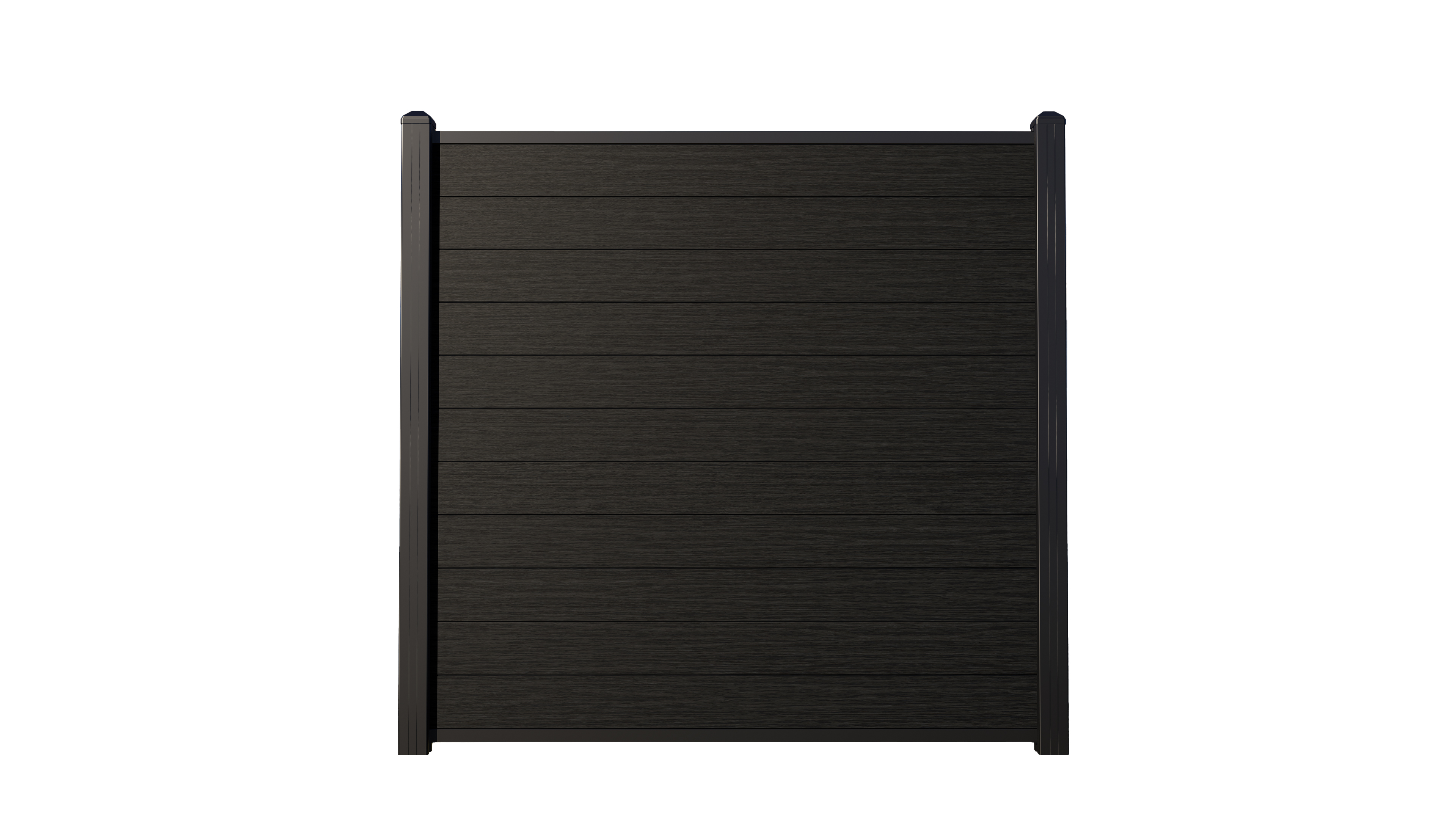 Black WPC Privacy Fence